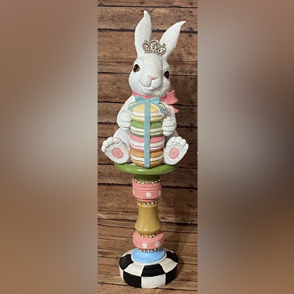 Easter Bunny on pedestal.